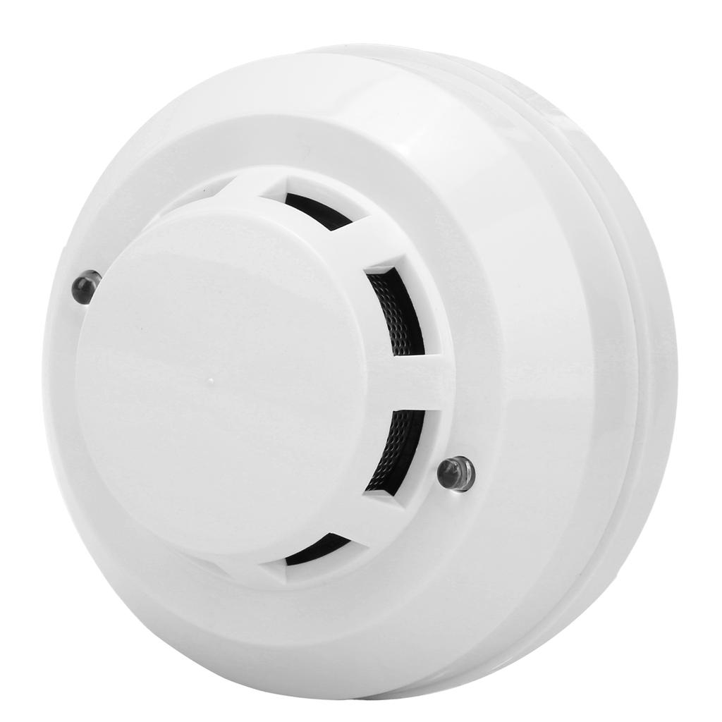 Smoke Alarm High Sensitivity Security Detector Sound Light Warning Device with Red LED Indicator