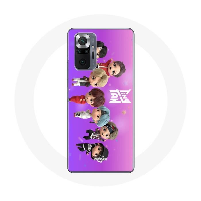 Чехол для Xiaomi Redmi Note 10 Pro BTS TinyTAN Анимация Постер RM Jin Suga J-Hope Jimin Jungkook И V Mic Drop Танец