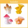 Cute Cartoon Style Resin Mushrooms For Diy Succulent Garden Miniature Decoration
