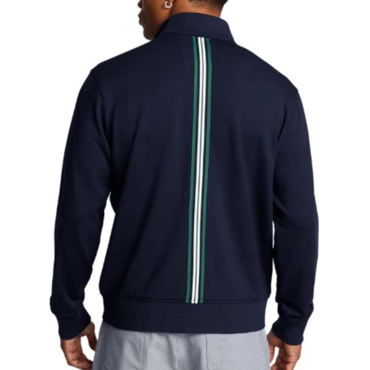 Under Armour Storm Ss25 Премьер Повседневный Удобный Спортивный Жакет с Длинным Рукавом Мужской Жакет Темно-Синий 1389121-469