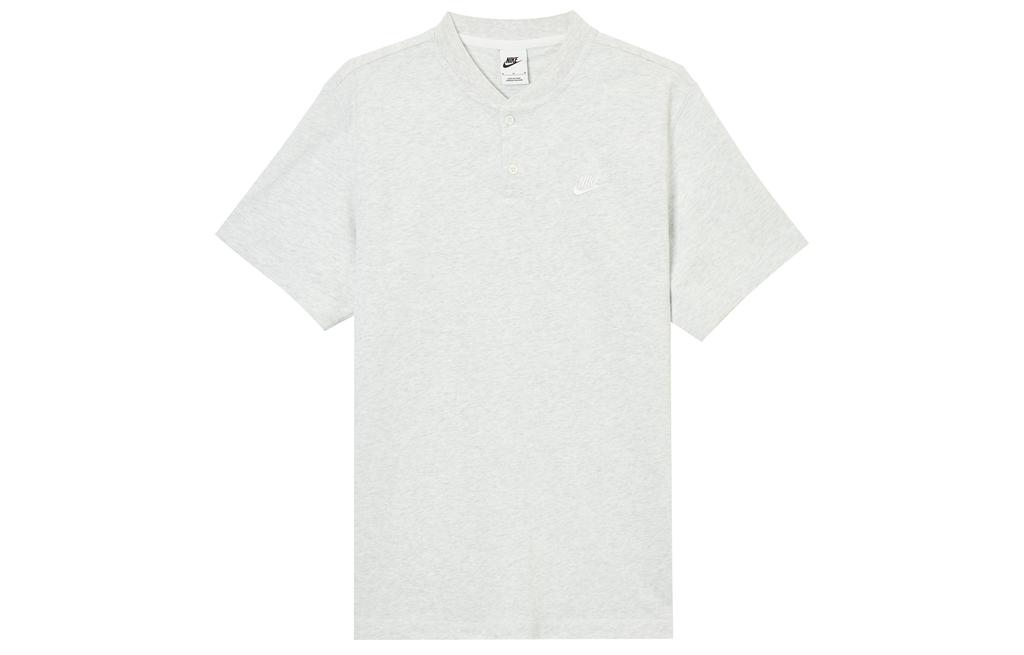 Nike Club T Shirts Men's Gray Crew Neck Moderate HQ5975-051