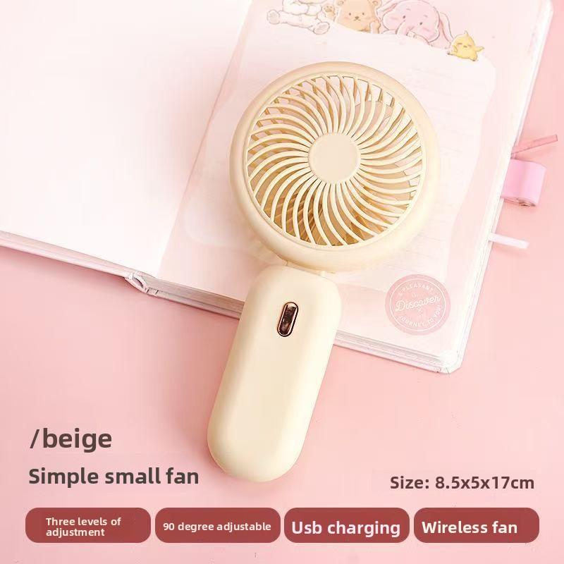 New Model Simple Folding Handheld Small Fan, USB Charging, Mini Portable for Students, Outdoor Handheld Small Fan