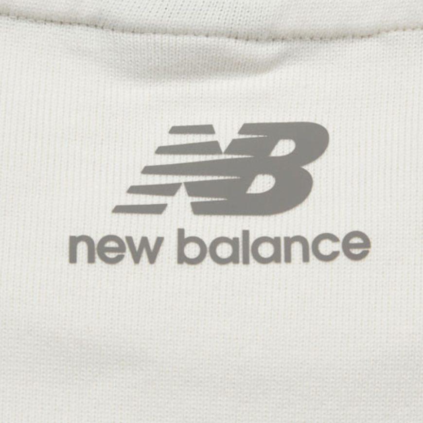 New Balance Толстовки Мужские Цвет Слоновой Кости Белый Круглый Вырез Средняя Обычная Посадка AMT21369-IV