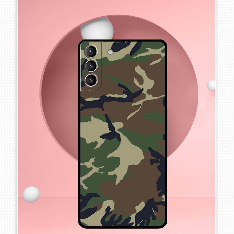 Military Army Camouflage Cover For Samsung Galaxy S23 S24 Ultra S8 S9 S10 S22 Plus Note 10 20 Ultra S20 S21 FE Case