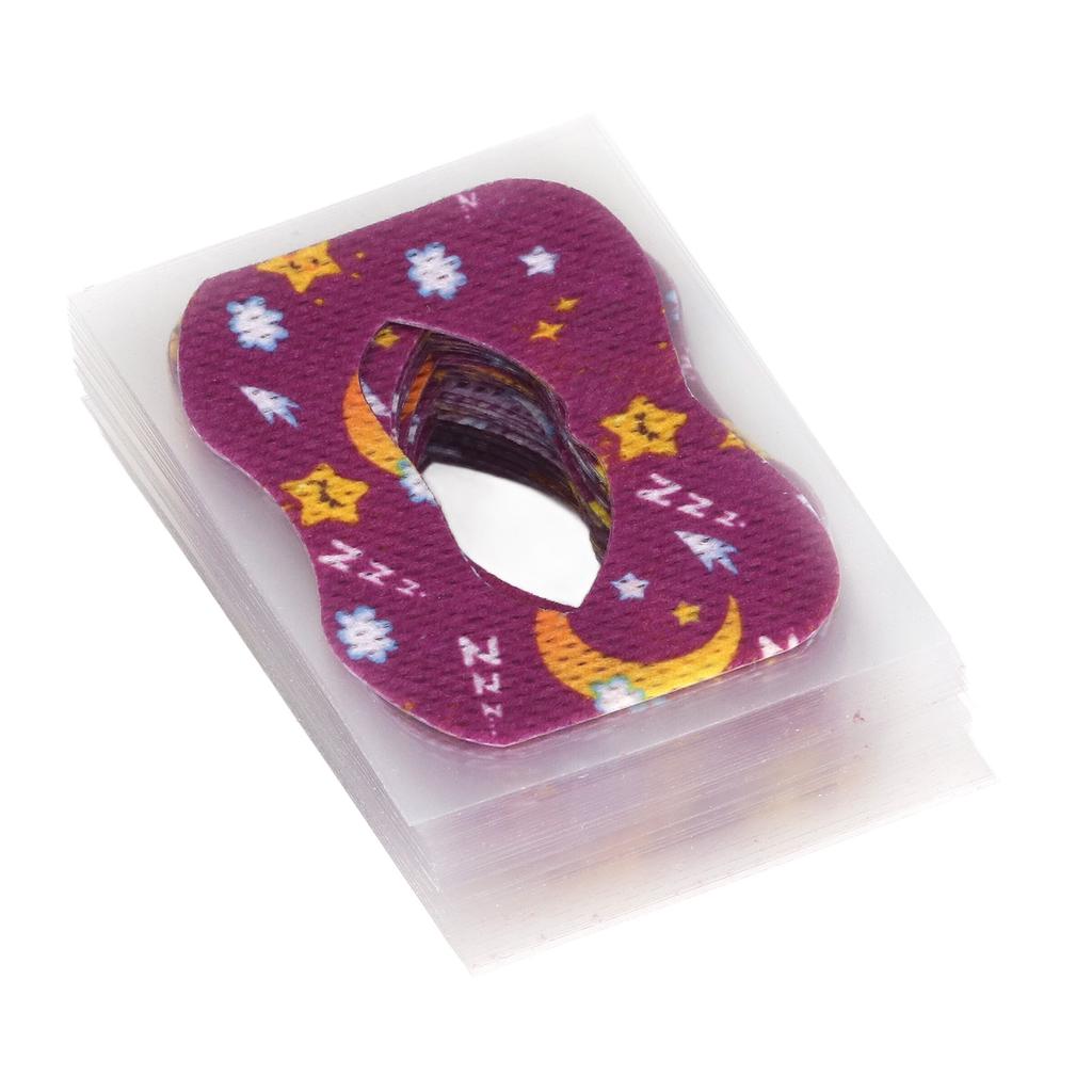 Kids Sleep Strip Mouth Shape Reducing Mouth Breathing Nasal Strip for Snoring Relief Purple M