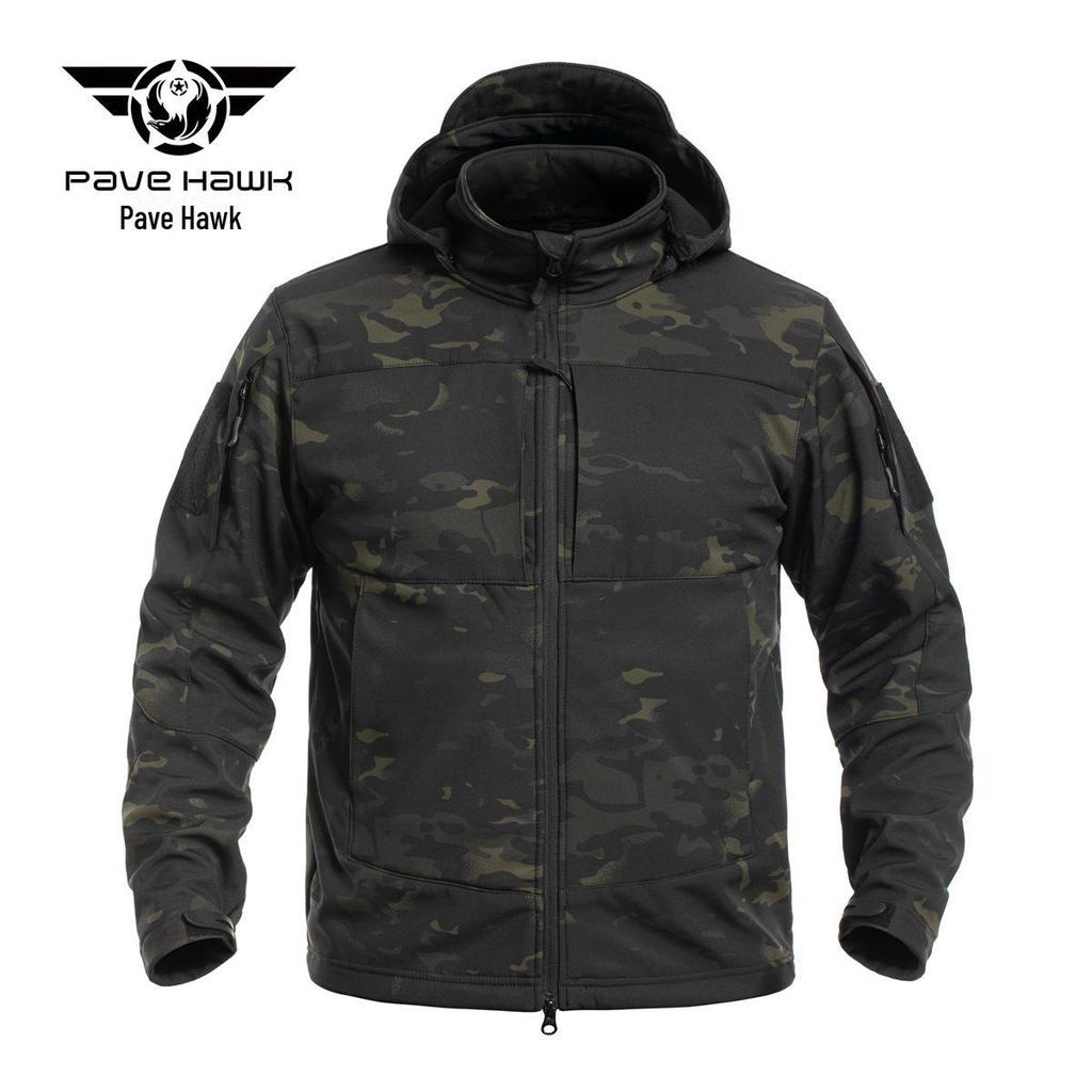 Pave Hawk Lurker Tactical Soft Shell Jacket - Outdoor Cold Weather Style PLY_76
