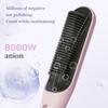 Portable Hair Straightener Brush Fast Ceramic Heating Hot Air Comb Use Curling & Straightening Iron Home and Travel Salon