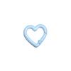 Heart-Shaped Colorful Spring Buckle Keychain DIY Jewelry Accessories