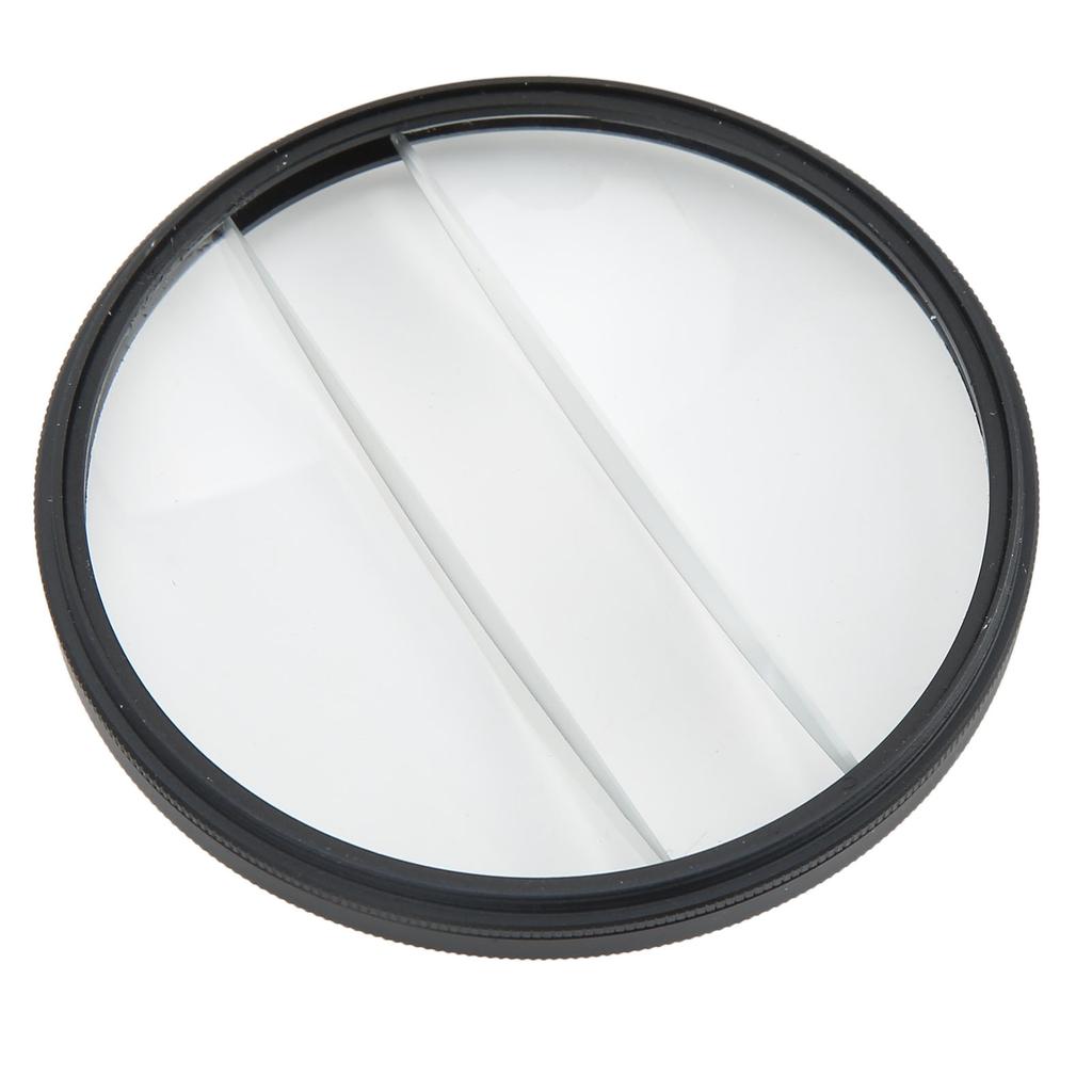 Camera Special Effects Filter Double Half Moon Glass Split Diopter Filter Foreground Blur Photography SLR Accessory