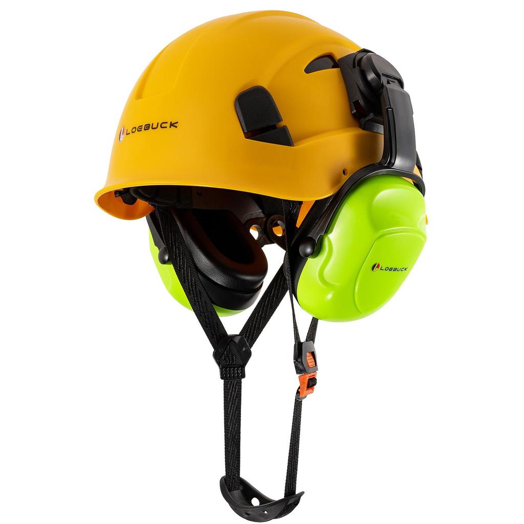 LOEBUCK Защитный шлем для строительных работ в американском стиле с очками и шумопонижающими промышленными защитными звукоизоляционными наушниками Каска