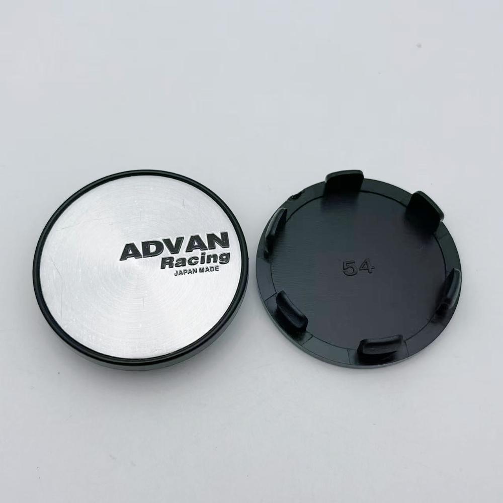 ASV1 4pcs 54mm Advan Racing Logo Emblem Car Wheel Center Caps Car Accessories for Wheel Centre Cover Auto Rims Dust Cover Hubcaps
