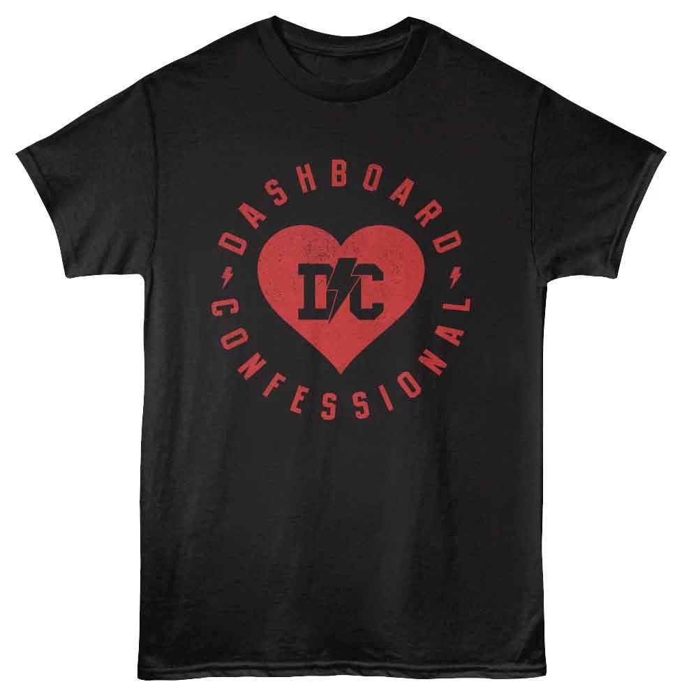 Dashboard Confessional - Lightning Bolt Heart - Black - Unisex Children's T-shirt