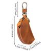 Multi-Color Key Case with Carabiner Crazy Horse Leather Key Storage Bag Leather Key Holder  Car Key