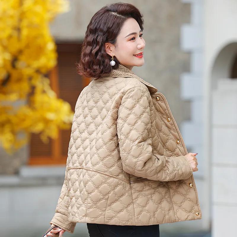 Зимняя женская куртка с хлопковой подкладкой Куртка с хлопковой подкладкой Модная короткая легкая куртка Стеганая куртка в китайском стиле