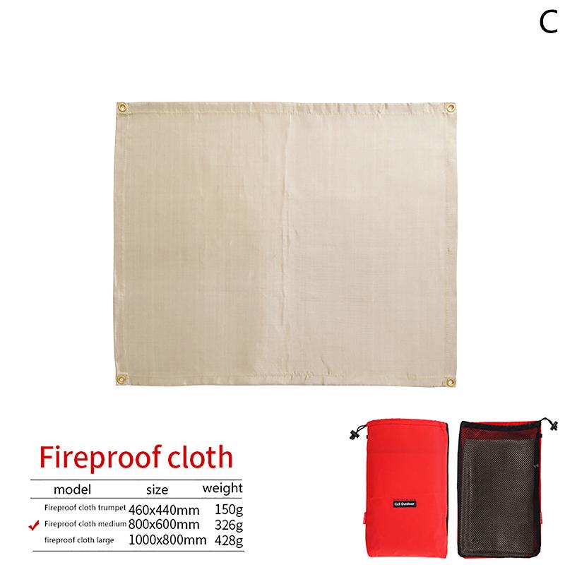 Открытый кемпинг огнестойкая ткань барбекю стекловолокно противопожарное одеяло изоляционный коврик огнестойкий огнестойкий стекловолокно