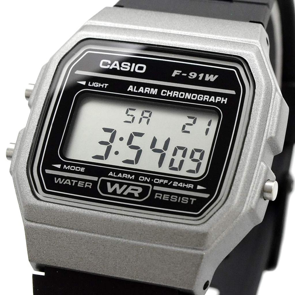 Casio Unisex Quartz Watch F-91WM-1B Metallic Grey Cheap Casio [Parallel Import]