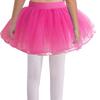 Girls Dance Clothing Elastic Waistband Tutu Mesh Skirt Solid Color Four Layer Dance Skirt