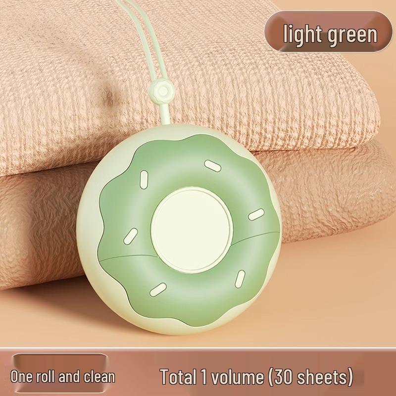 Портативный ролик для удаления ворса в форме пончика со сменным отрывным блоком для удаления волос и ворса в дороге