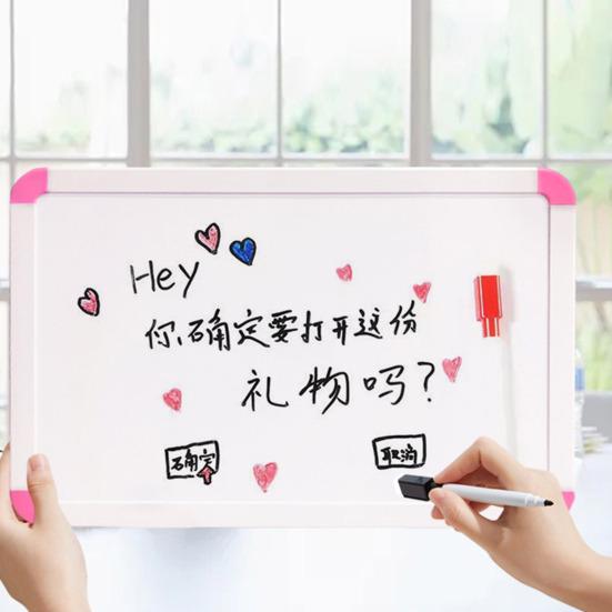 Dry Erase Magnetic White Board 8" X 12" Double-Sided Desktop Whiteboard with Stand Portable Small Whiteboard for Home Office School Drawing