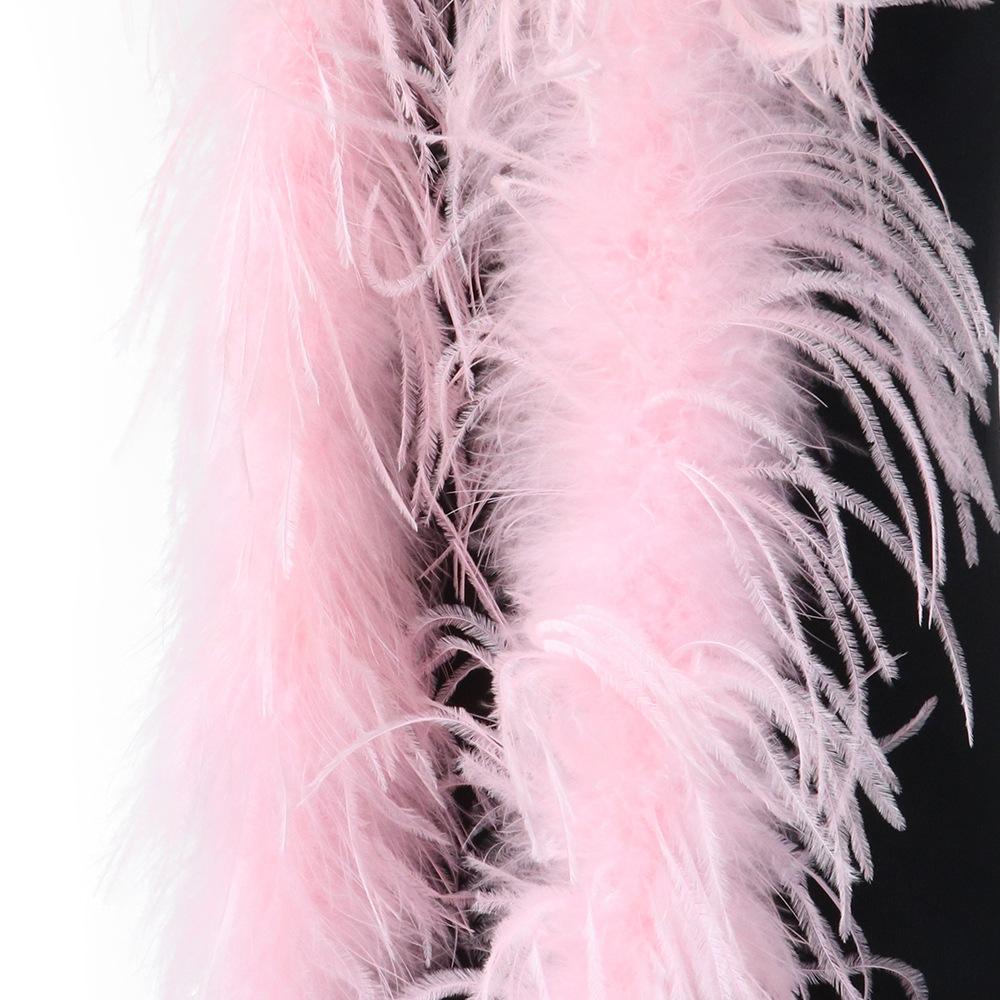 Полоски из страусиной шерсти макароны красочные аксессуары для одежды плюшевые полоски «сделай сам» перья 