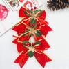 Рождественский бант с DIY фруктовыми аксессуарами, устойчивый к выцветанию, компактный, рождественский декоративный бант для праздничного декора