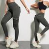 Карманы Леггинсы для спортзала Женские модные штаны для фитнеса Узкие эластичные леггинсы для спорта на открытом воздухе