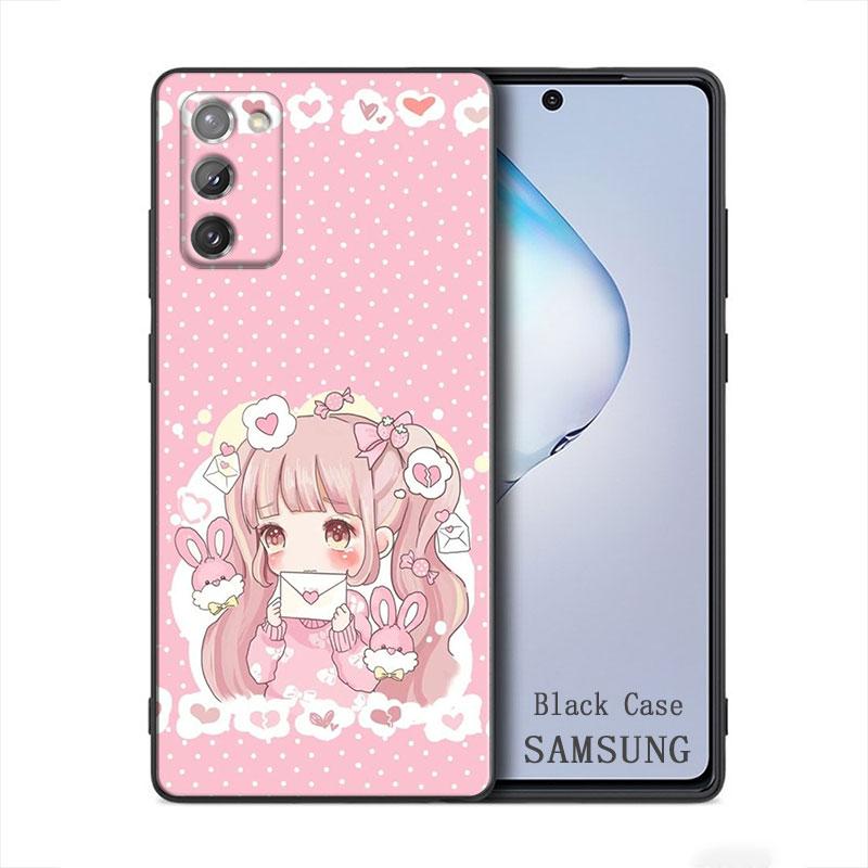 Kawaii аниме милая красивая девушка Samsung Galaxy A91 A73 A72 A71 A53 A52 A7 M62 M22 M30s M31s M33 M52 F23 F41 F42 5G чехол для телефона