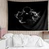 boxing Print Tapestry, Backdrop, Easy Setup, Ideal for Bedroom, Office & Living Room, with Aesthetic Wall Hanging Decor.