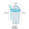 Portable Sealed Cup for Salad, Yogurt, Milk, or Oatmeal with Spoon Lid