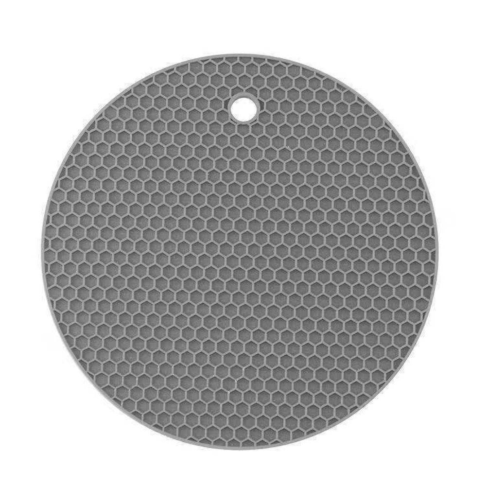 Нескользящая подставка силиконовая подставка для кастрюль круглой формы сотовая структура коврики для горячих кастрюль и сковородок