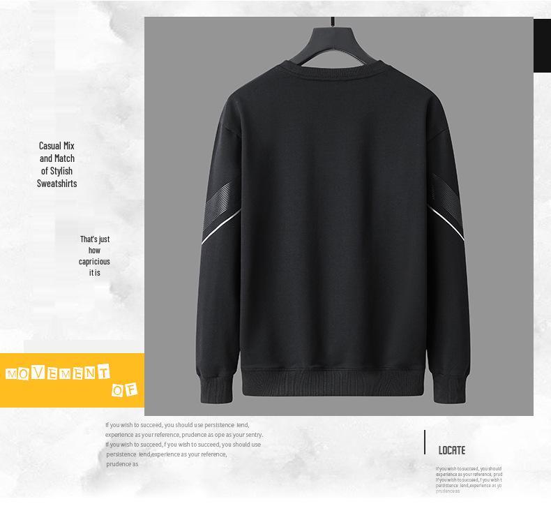 Men's Spring/Autumn Casual Sports Set: Jacket, Cropped Pants, Round Neck Sweatshirt, Long Sleeves, Complete Outfit.