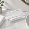 3 pcs Dustproof Lid Makeup Brush Organizer Reusable Clear Storage Case Cosmetics Storage Box  Travel