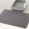 Yousheng Extra Large Cat Titter Mat Double Layer Cat Tighting Mat Non-Slip Waterproof Cat Lotus Mat Scatter Control Pad
