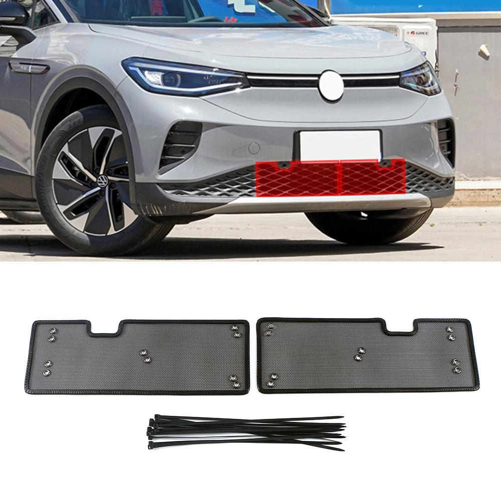Для Volkswagen VW ID.4 ID.4X ID4 2024 2024 Передняя центральная решетка радиатора Сетка Вставка Сетка Аксессуары Защитный радиатор Анти-вредитель Мусор