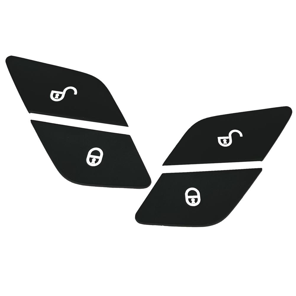 Черная наклейка на кнопку переключателя дверного замка автомобиля для Mercedes Benz CES class GLC W205 W213 X253 Vito W447 W222 автомобиля