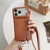 Кожаный кошелек-кроссбоди на молнии, чехол для телефона для iPhone 17 Air 16 15 14 Plus 13 12 Pro Max с отделениями для карт, защитная крышка