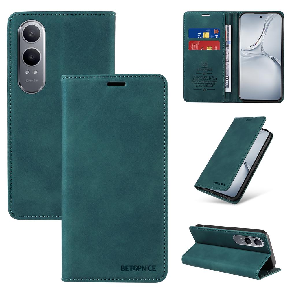 BETOPNICE 003 For OnePlus Nord CE4 Lite 5G/Oppo K12x 5G (China) Leather Phone Case Wallet Stand