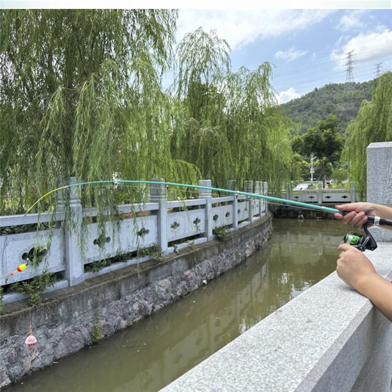 FTK Набор удочек и катушек, набор мужских телескопических удочек, складной портативный стартер для рыболовных снастей, компактные дорожные удочки