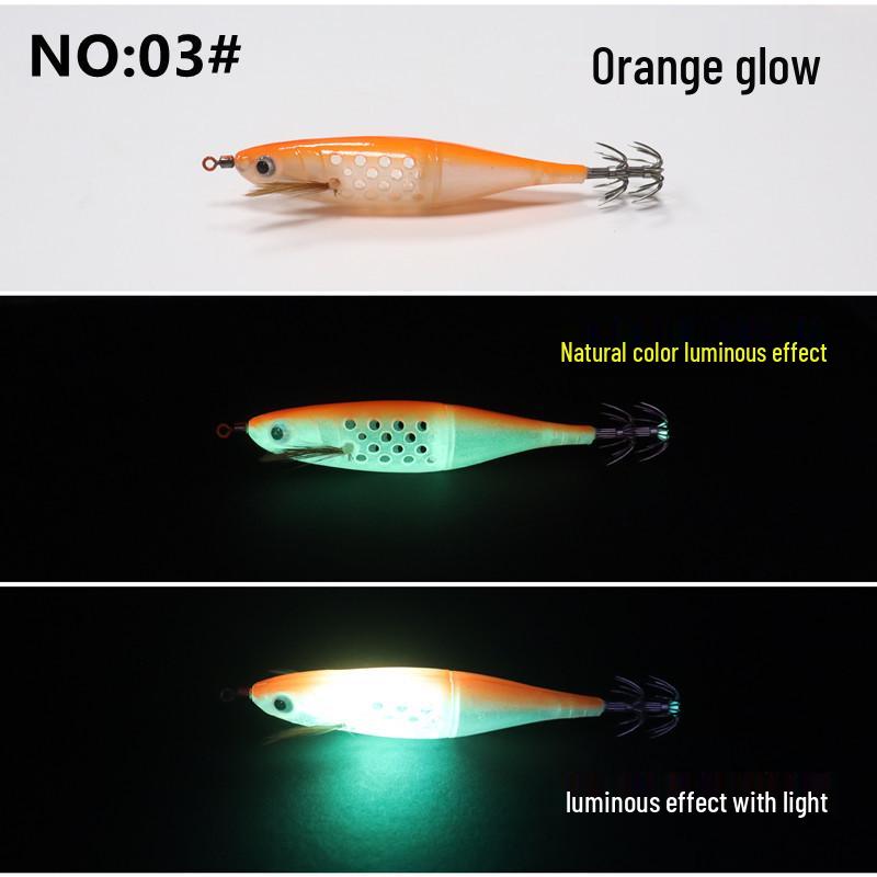 Деревянная клетка-приманка для креветок для рыбалки: Кальмар, Осьминог и Каракатица, 10 г