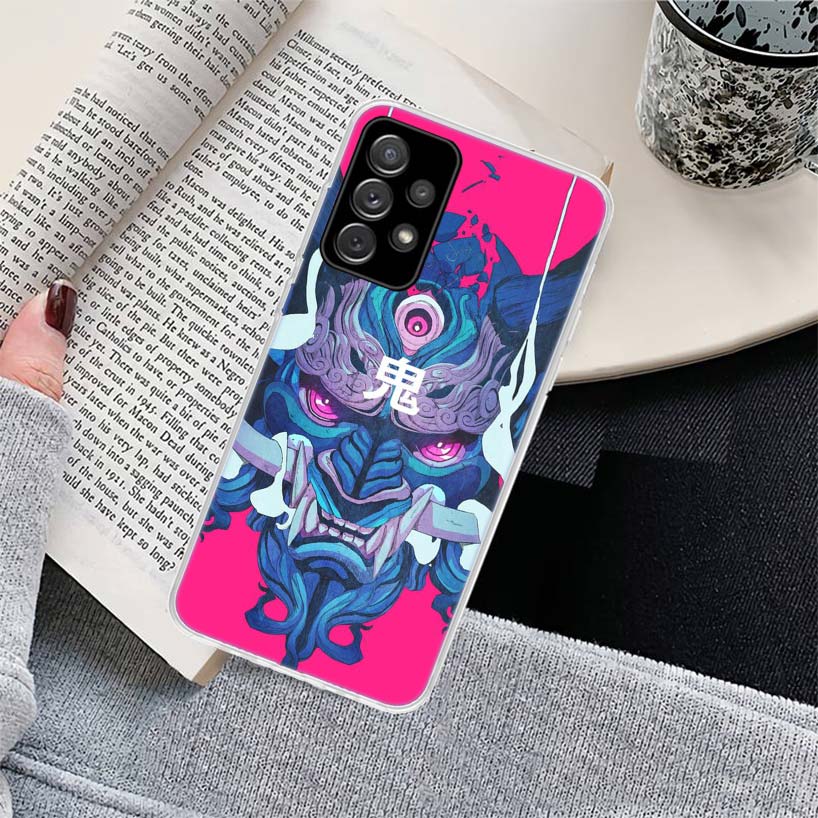 Japanese samurai oni mask Phone Case for Samsung Galaxy A17 A16 A15 A14 A13 A57 A56 A55 A54 A53 A37 A36 A35 A34 A33 A26 A25 A24