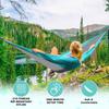 1-2 Person Color Matching Portable Outdoor Camping Hammock With Nylon High Strength Parachute Fabric Hanging Bed 270*140cm
