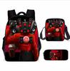 Skibidi toilet man schoolbag titan monitor man backpack satchel pencil case three-piece set