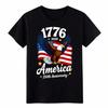 Унисекс Ретро 1776-2026 Америка 250-й Печатный Футболка-Патриотичная Орлиная Графическая Футболка