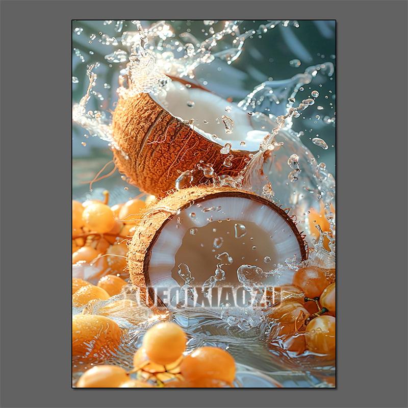 Fruit Diamond Painting Strawberry Lemon Picture Full Diamond Mosaic Cross Stitch Kit Art DIY Kitchen Restaurant Home Decoration