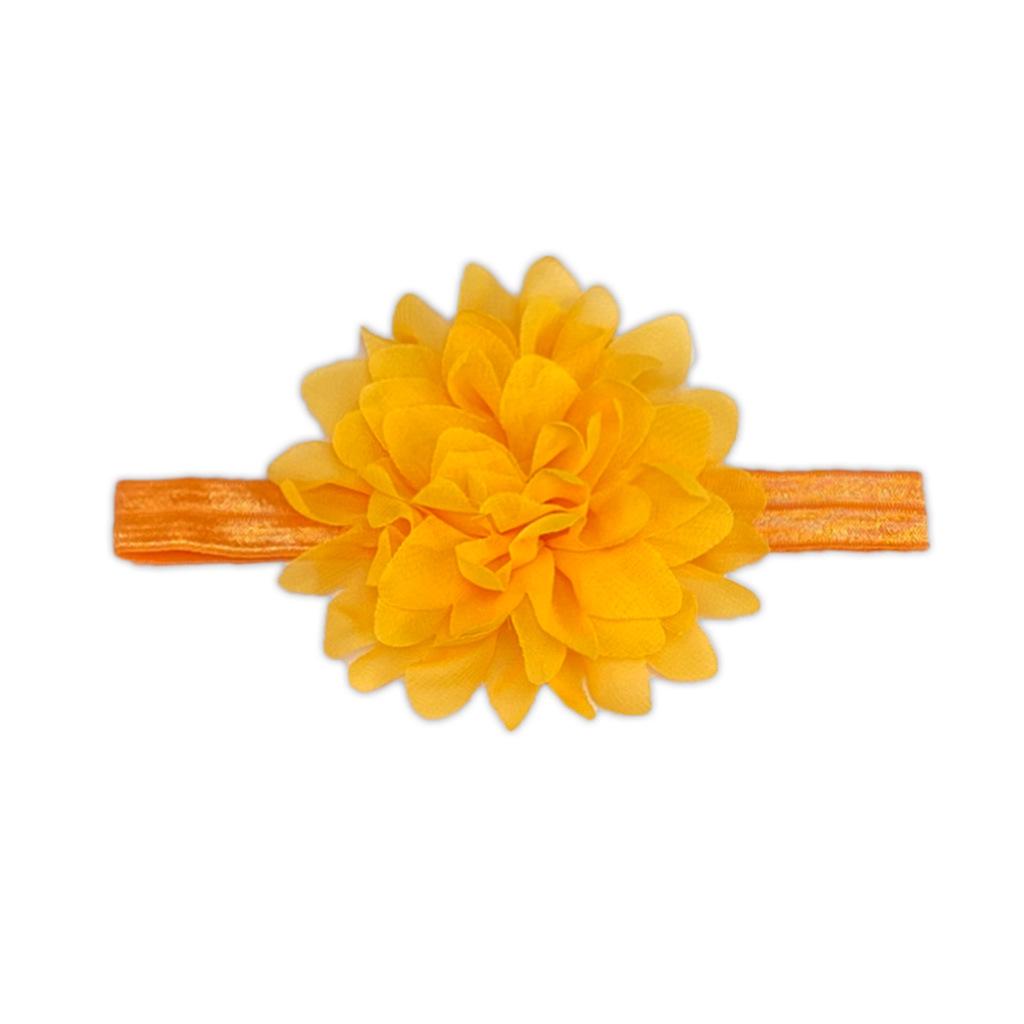 Креативная детская шифоновая повязка на голову с цветком - аксессуары для детских волос в европейском и американском стиле