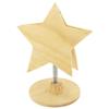 Place Card Photo Holder - EMINZA - Star - Natural Wood - 12.5 Cm - 7.5 Cm