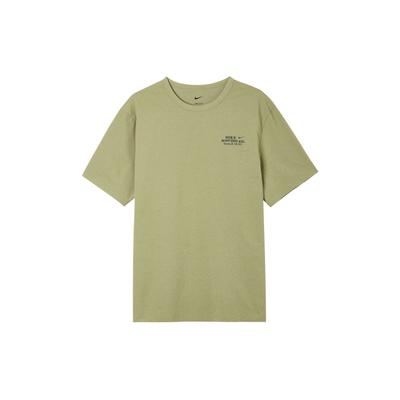 Футболка с круглым вырезом Dri-FIT UV Hyverse с логотипом 1, мужские топы, оливкового цвета DX0907-276