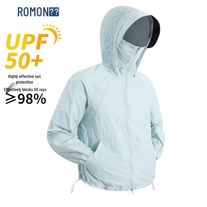 ROMON Ice Silk Hooded UPF50+ Sun Protection Jacket