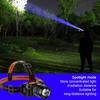 Head-Mounted Flashlight Long Irradiation Distance Illumination Rechargeable Durable Intelligent Induction Headlamp Night Fishing LED Lamp