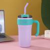 American Style 316 Stainless Steel Insulated Tumbler with Straw, Large Capacity, Portable Handle, Ice Buster